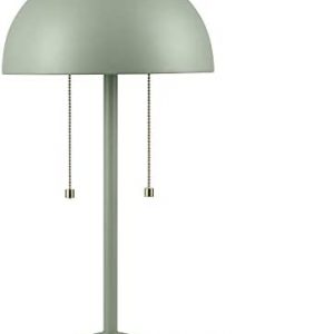 Novogratz x Globe Electric 65850 Haydel 21″ 2-Light Table Lamp, Sage Green, Double On/Off Pull Chain