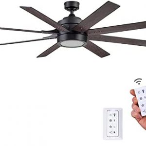 Honeywell Ceiling Fans 51473-01 Xerxes Ceiling Fan, 62, Matte Black