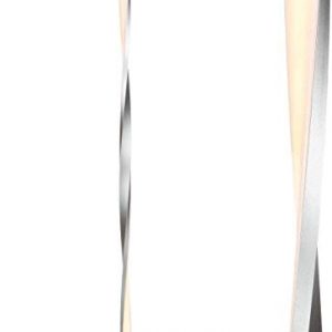 Brightech Helix LED Floor lamp, Bright Floor Lamp for Living Rooms & Bedrooms, 48″ Tall Pole Lamp, Dimmable Standing Lamp – Platinum Silver