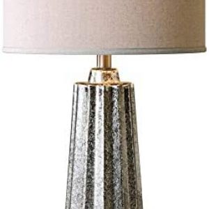 Uttermost 26906-1 Sullivan Mercury Glass Table Lamp, Beige