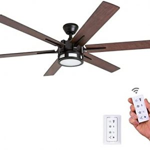 Honeywell 51036 Kaliza Modern Ceiling Fan with Remote Control, 56″, Espresso