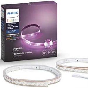 PHILIPS Hue Lightstrip Plus 2m Base kit & 1m Extension Bundle (Non-Bluetooth)