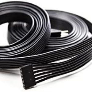 Litcessory Extension Cable for Philips Wiz LED Light Strips (10ft, 2 Pack, Black)